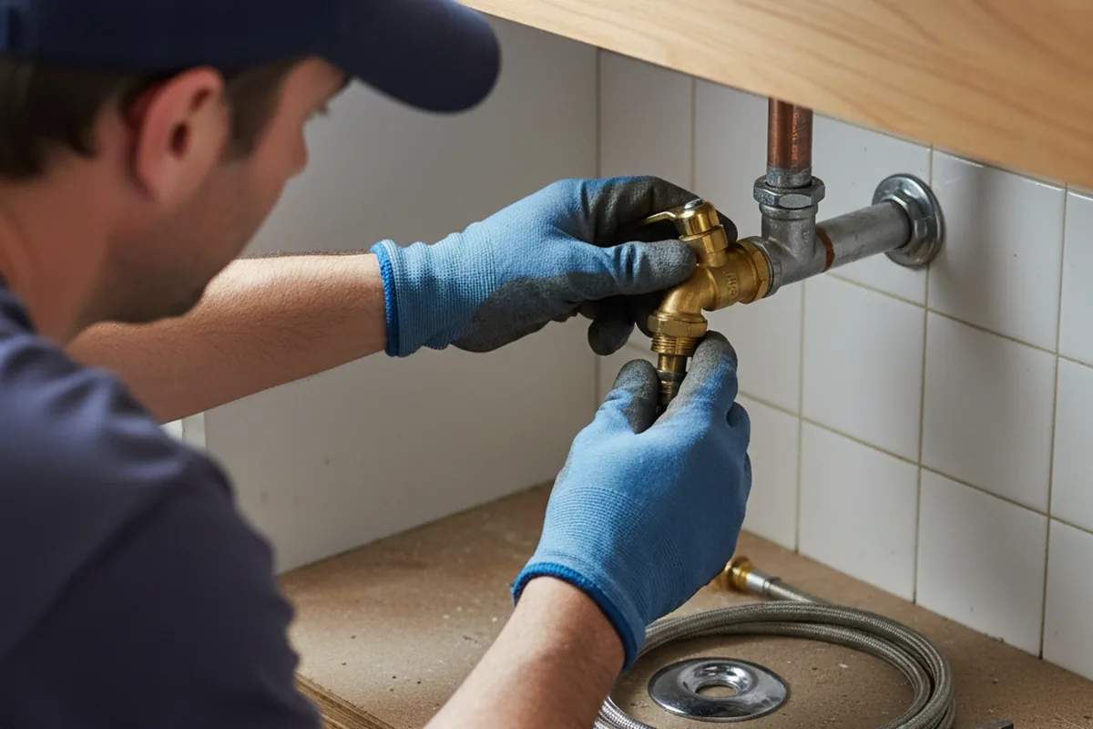 Shutoff valve and fitting work during Faucet and Fixture Repair in Lynbrook